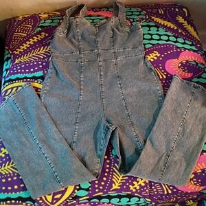 Women's Classic Blue Denim Overalls